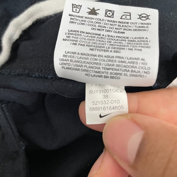 VTG Nike Athletic Dept. Shorts Men 38 Black Y2K Cargos - Picture 7 of 12